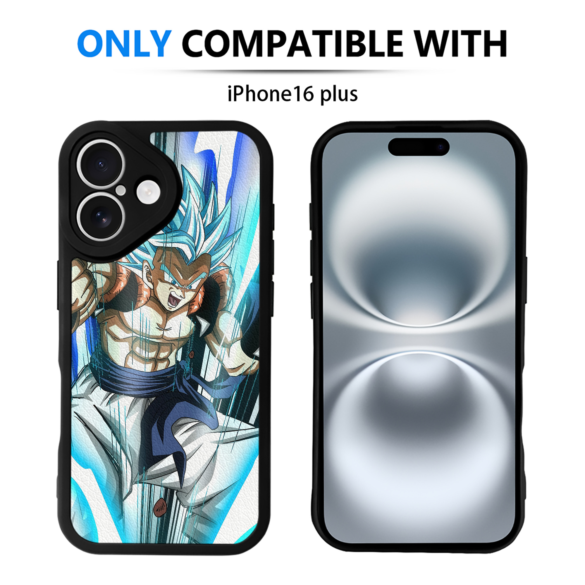 （画像用） ドラゴンボール DRAGON BALL 【iPhone 16シリーズ対応】シリコンスマホケース（レザー調） 材質：シリコン